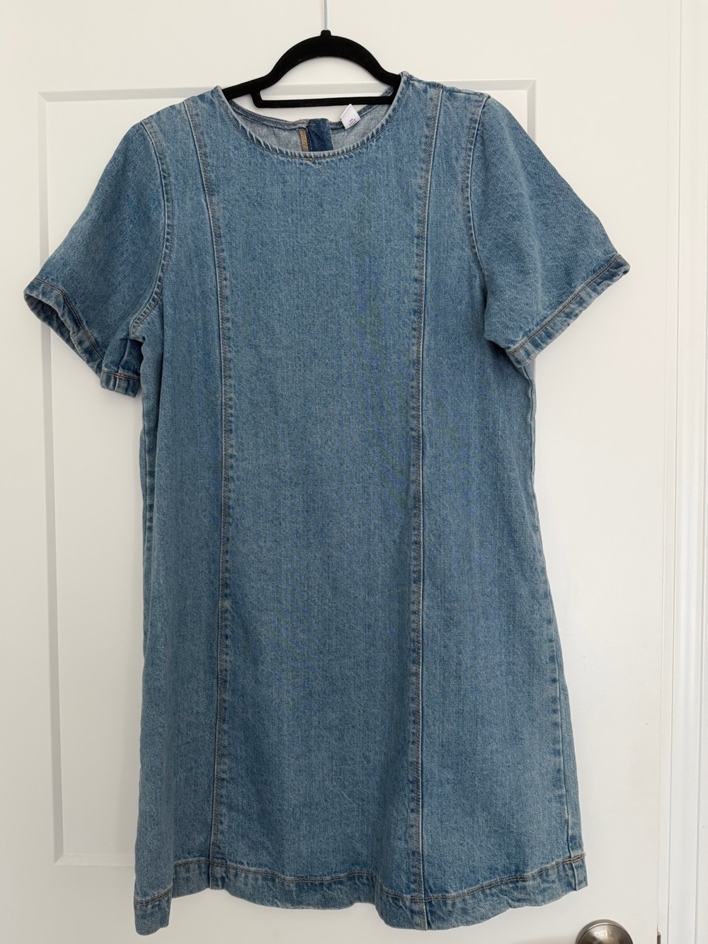 Old Navy Denim T-Shirt Dress Blue Short Sleeve Casual Vintage Y2K
